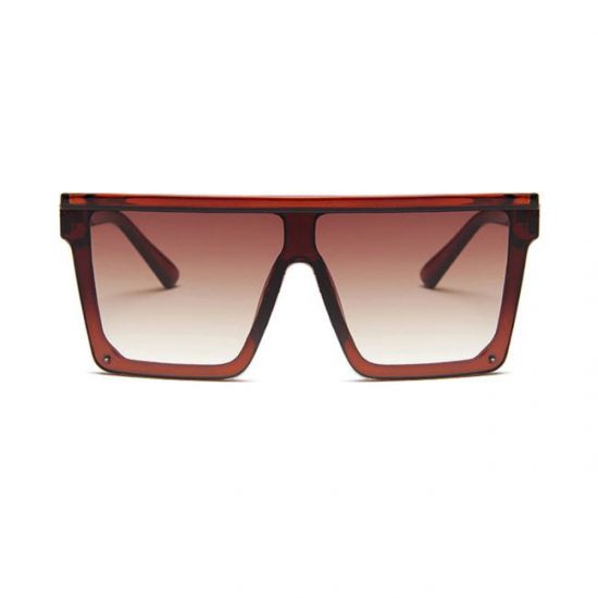 Ochelari de soare Fashion Model Oversize pentru Barbati Protectie UV400 Maro