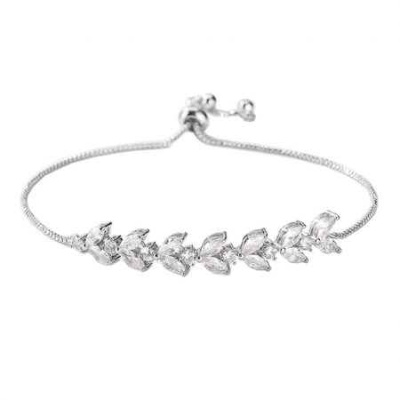 Bratara Crystal Bloom, Cristale de Zirconiu, Femei, Stainless-Steel, Argintiu
