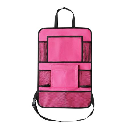 Organizator Auto Pentru Spatar Scaun, Multiple Compartimente, Roz