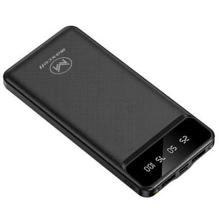 Baterie Maxcell PJ0086 Capacitate 20.000mAh Dual USB Lanterna LED Negru 1