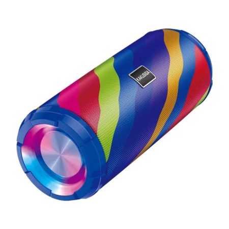 Boxa Portabila KSC-609, BT 5.0 + USB, LED colorat, Autonomie 4 Ore, Albastru si Multicolor