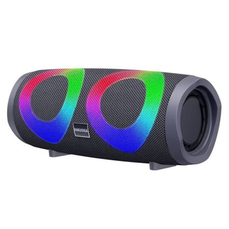 Boxa Portabila KSC-615, Baterie 1800mAh, BT 5.0, Lumini RGB, Autonomie 4 Ore, Gri
