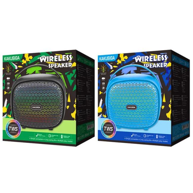 Boxa Portabila KK 6102 Baterie 1500mAh Lumini RGB Bluetooth TWS 1