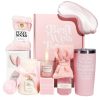 Cutie Cadou, Pentru Femei, Model Deluxe, 11 Piese de Îngrijire și Relaxare, Cadou Inedit și Practic, Roz