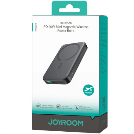 baterie magsafe putere 20 w capactitate 5000 mah joyroom jr‑w020 mini negru 12