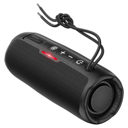 Boxa Bluetooth, Hoco HC16, Portabila, Capacitate 1200mAh, Autonomie 3 Ore, LED colorat, Negru