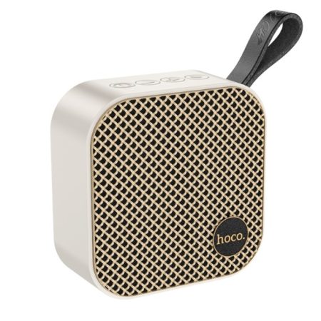 Boxa Bluetooth, Ultra Compacta, Marca Hoco, Model HC22, Autonomie pana la 4 Ore, Crem