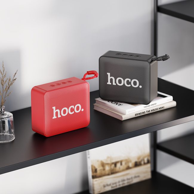 boxa mini portabila hoco bs51 bluetooth capacitate 1200mah autonomie 4 ore compatibila card tf si usb negru 5