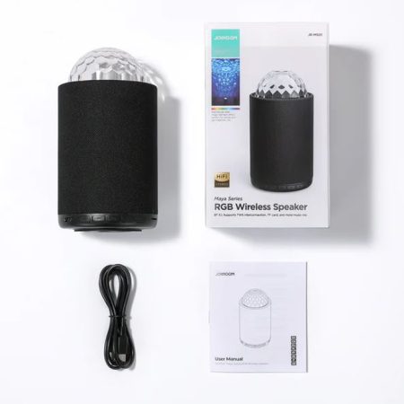 boxa portabila cu culori rgb joyroom jr ms01 maya audio 360 bt 51 autonomie 4h negru