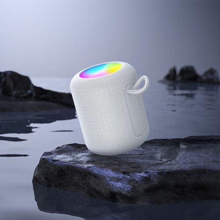 boxa portabila cu iluminare rgb hoco hc30 bluetooth 54 putere 5w gri 3