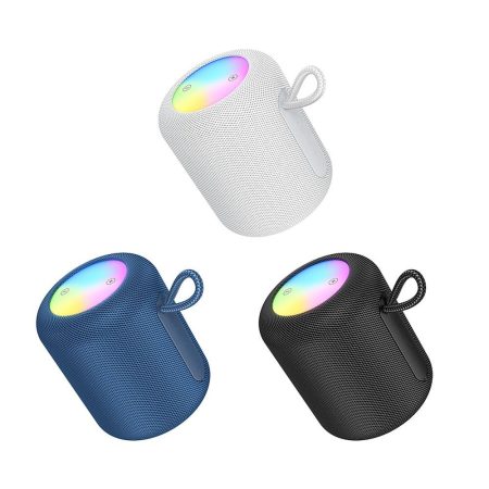 boxa portabila cu iluminare rgb hoco hc30 bluetooth 54 putere 5w gri