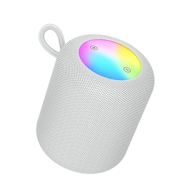 boxa portabila cu iluminare rgb hoco hc30 bluetooth 54 putere 5w gri 5