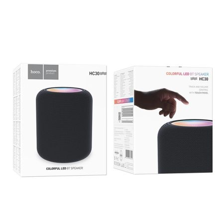 boxa portabila cu iluminare rgb hoco hc30 bluetooth 54 putere 5w negru 2