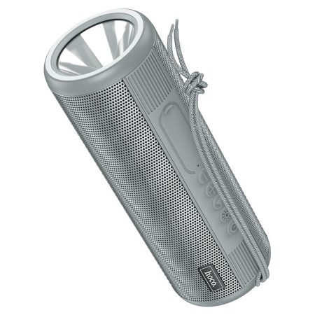 Boxa Portabila cu Lanterna, Hoco HC11 Bora, Capacitate 1200mAh, Bluetooth 5.0, Autonomie 2 Ore, Gri