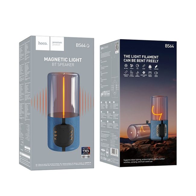 boxa portabila wireless bluetooth 54 putere 5w hoco bs64 albastru