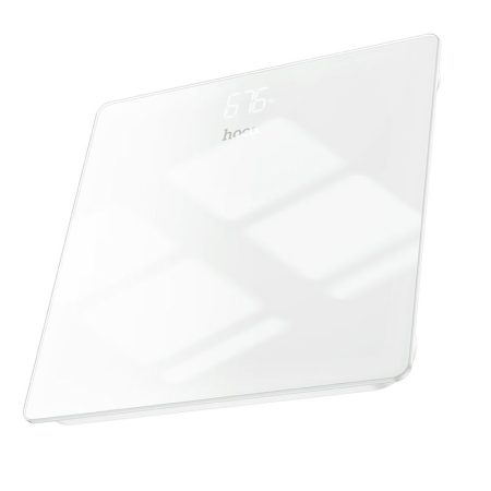 Cantar corporal Hoco HI20, Ecran LED, Pana la 150kg, Design Minimalist, Baterii incluse, Alb