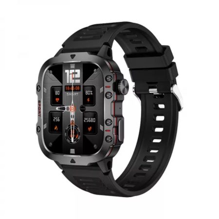 Ceas inteligent, SmartWatch Model QX11, Baterie 420mAh, Functii Sanatate si Sport, Apelare si Control muzica, Negru
