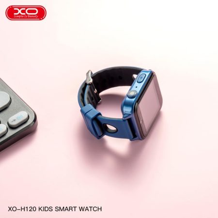 ceas inteligent xo h120 pentru copii baterie 450mah multifunctional memorie ram 32mb curea silicon albastru 4