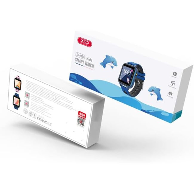 ceas inteligent xo h120 pentru copii baterie 450mah multifunctional memorie ram 32mb curea silicon albastru