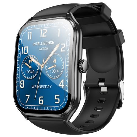 Ceas Smartwatch Hoco cu Functie Apelare, Ecran AMOLED 1.96 inch, Rezistent la apa IP67, Model Y28, Negru