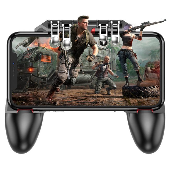 controler gaming hoco gm7 eagle 6 butoane fizice pentru jocuri pe telefon negru 6