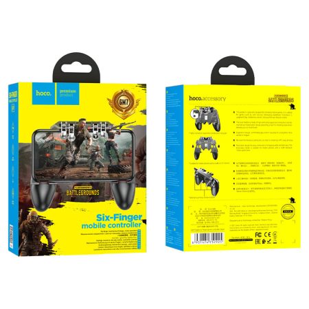 controler gaming hoco gm7 eagle 6 butoane fizice pentru jocuri pe telefon negru 7