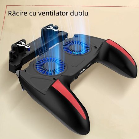 controler gaming xo h10 capacitate 2500mah racitor dublu 6500 rpm negru 4