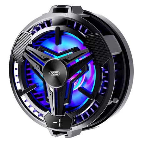 Cooler Magnetic XO-SL03 pentru Telefon, LED RGB, MagSafe, Ventilator racitor 4500Rpm, Negru