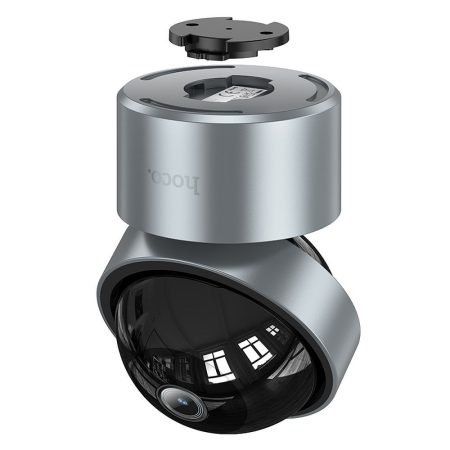 Camera de interior Hoco, Reglabila in doua planuri, Mod de noapte, Full HD, Argintiu