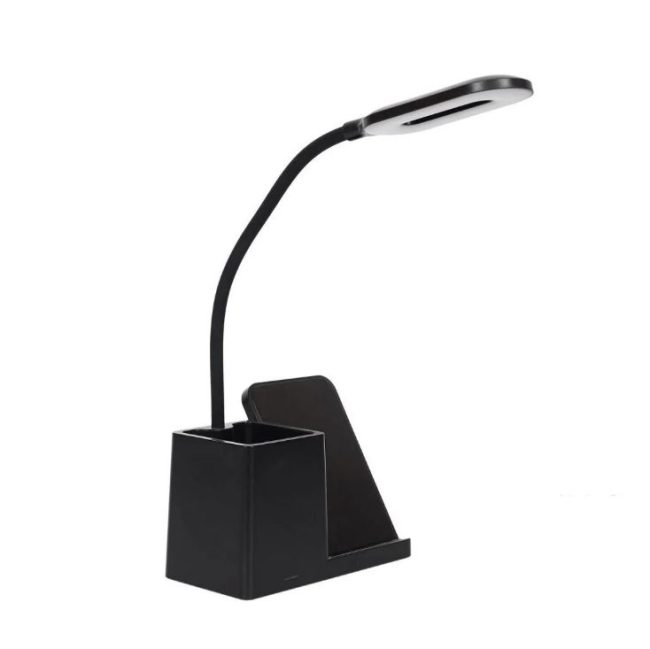 lampa cu incarcare wireless 10w suport pixuri model g n16 lumina 3 trepte negru 2