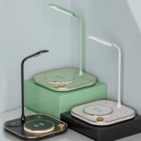 lampa cu incarcare wireless 4 in 1 model x3 g n25 ajustare luminozitate compatibila apple 1