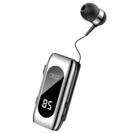 lavaliera xo be37 casca in ear bluetooth capacitate 140mah afisaj digital negru