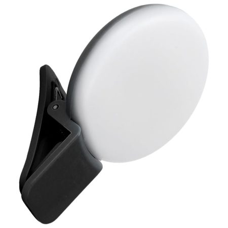 Lumina LED pentru Telefon, Selfie/Video/Live, Ultra-Compacta, USB-C, Mini Q, Negru