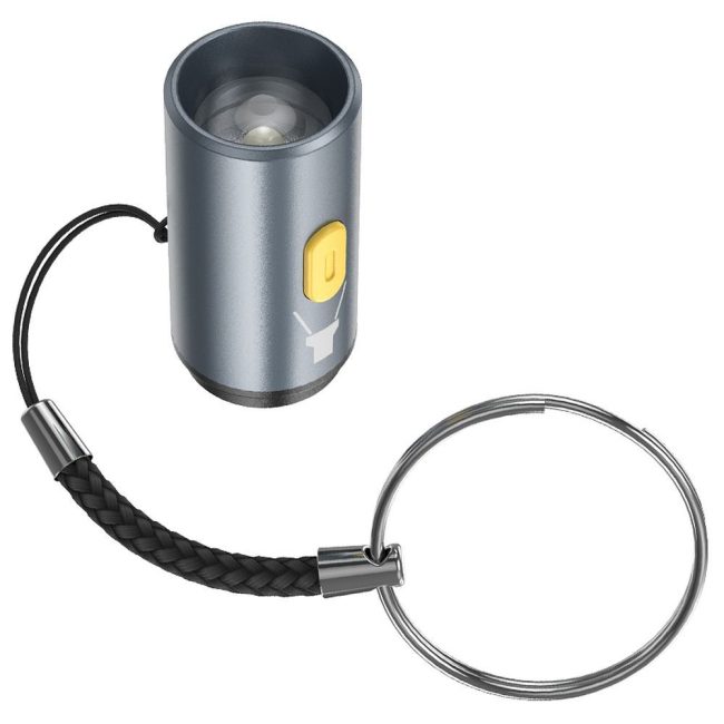 mini lampa led hoco ua38a alimentare type c gri 5