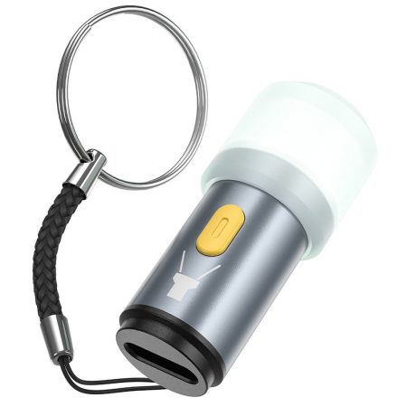Mini Lampa LED HOCO UA38A, Alimentare Type-C, Gri