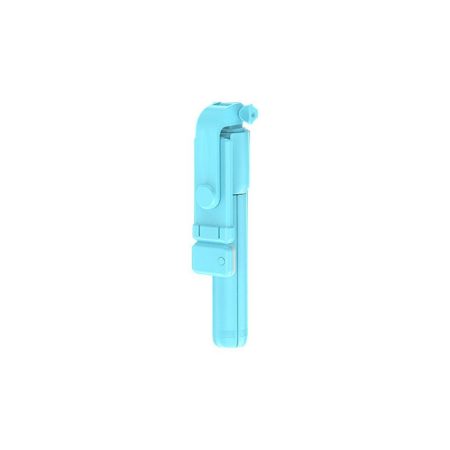 Selfie Stick/Trepied cu telecomanda Wireless, Extensibil 71 cm, Ultra-Portabil, R1S, Albastru
