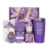 Set Cadou Elegant, Mov Lavandă, 7 Piese Relaxare, Pentru Femei Speciale