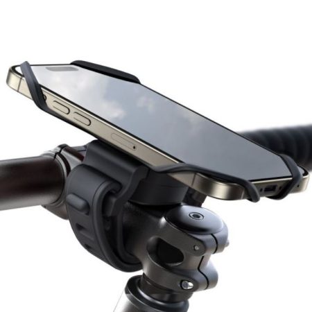 Suport Bicicleta JR-ZS382 Joyroom, Fixare cu Benzi din Silicon, Montare pe ghidon, Rotativ, Negru