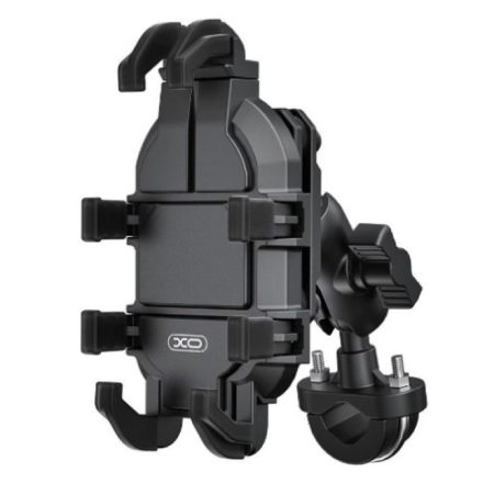Suport Bicicleta/Moto, Anti-Vibratie, XO-C149, Montare pe Ghidon, Rotativ 360, Negru