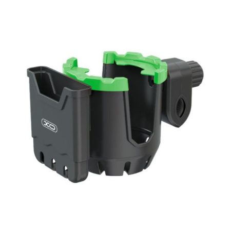 Suport Bicicleta/Moto, pentru Telefon si Sticla, XO-C125, Montare pe Ghidon, 2 Compartimente, Negru