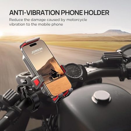 suport motocicleta pentru telefon montare pe ghidon rotativ joyroom jr zs361 negru 3