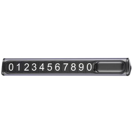 Suport pentru numar telefon, Cifre Mari Albe, Fixare cu Adeziv, XO-C138, Negru