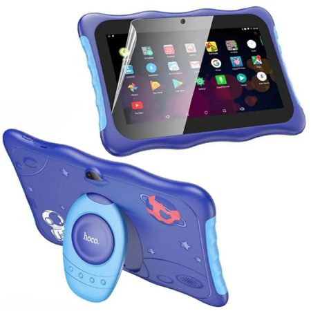 Tableta HOCO A9 Pro, pentru Copii, 2500mAh, Ecran 7 inch, Android, BT si GPS, 4GB RAM + 32GB ROM, Suport vizionare, Albastru