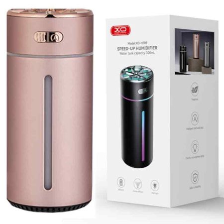 Umidificator Auto/Camera, XO-HF09 Speed-Up, Aromaterapie si Lumina colorata, Roz