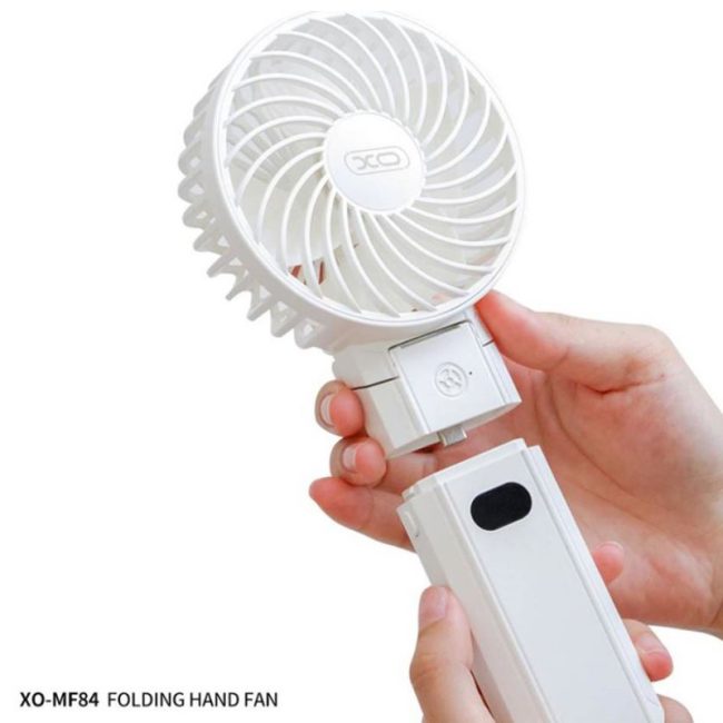 ventilator pliabil xo mf84 pentru birou 3 trepte de viteza 4000mah alb 3