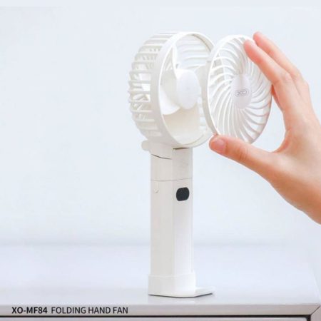 ventilator pliabil xo mf84 pentru birou 3 trepte de viteza 4000mah alb 4