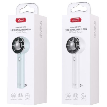 ventilator portabil xo mf85 suport birou baterie 1200mah 3 trepte de viteza alb