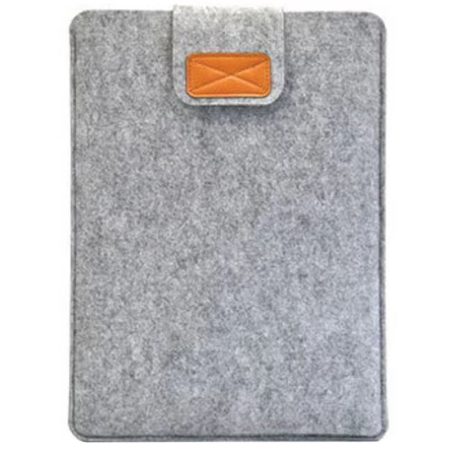 Husa Protectie tip Plic, Macbook 13"-14", Business, Arici, Textil moale, Gri