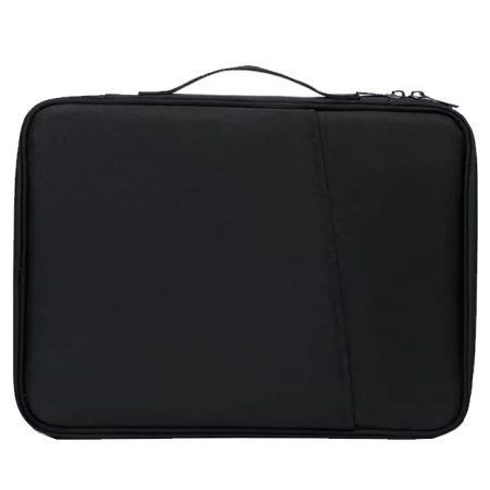 Geanta pentru Laptop 12.9"-13", Textil rezistent, Compatibil MacBook, Buzunare multiple, Negru